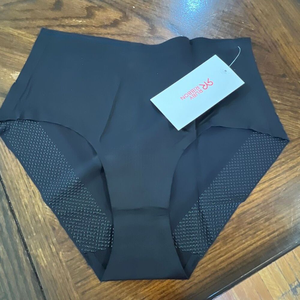 Ruby Ribbon Second Skin Brief in Black New Size XS